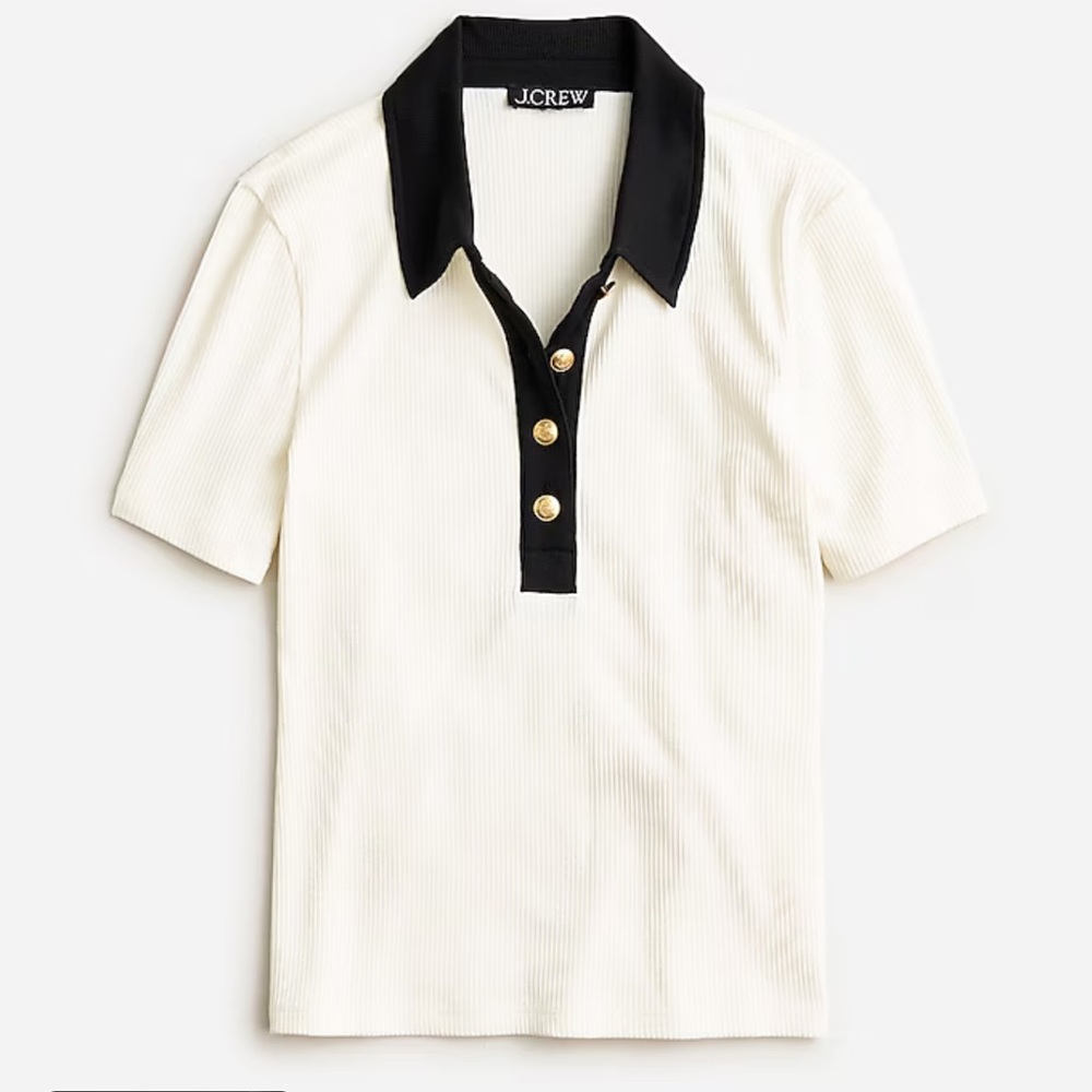Vintage rib polo T-shirt NWT